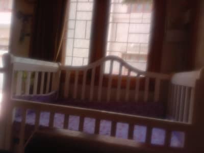 wooden baby cot