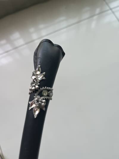 Kundan and Chandi ring