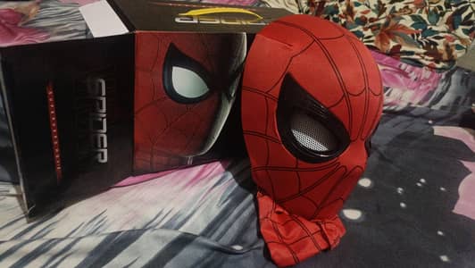 spider man mask tom Holland brand new day with eyes blinking effect