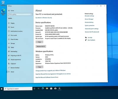 HP i5 4th Gen (8GB / 500GB) + 24 inch Borderless LED Monitor