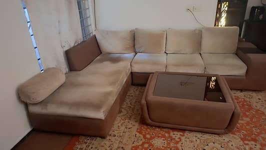 Huge 6 to 8 seater L shaped sofa