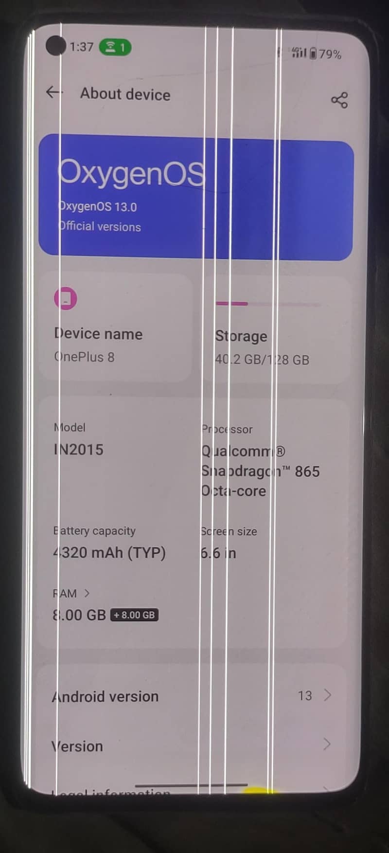 One Plus 8 7