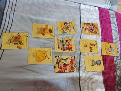 Gold pokemon cards