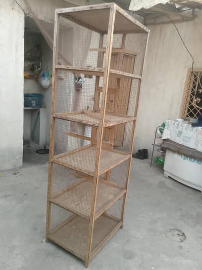 2 cage for sale 5 khanay wala ek single hain