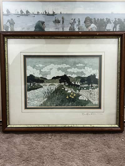 Set of 4 antique and premium quality frames with artish signature