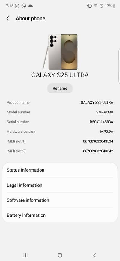 Samsung s25 ultra