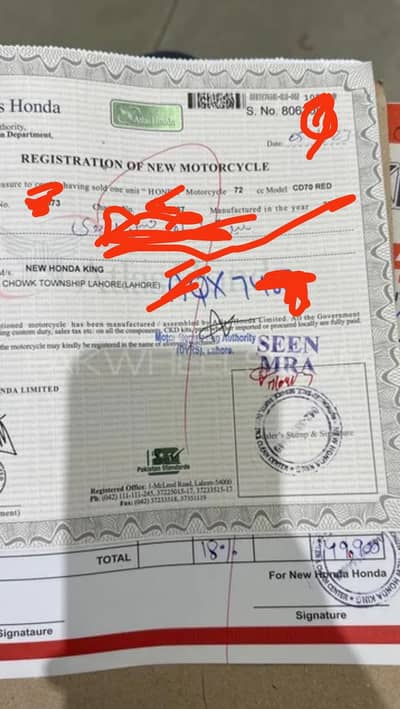 2022 Honda cd 70 model baike k booki file Smart card for sale