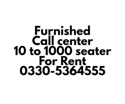 Office,Call center,Hall for rent 0330-5364555