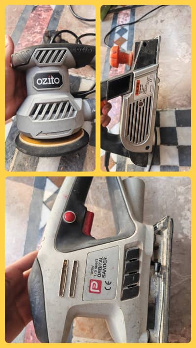 Ozito Polisher + Challenge Planer + performance power sander