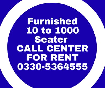 Office,Call center,Hall for rent 0330-5364555