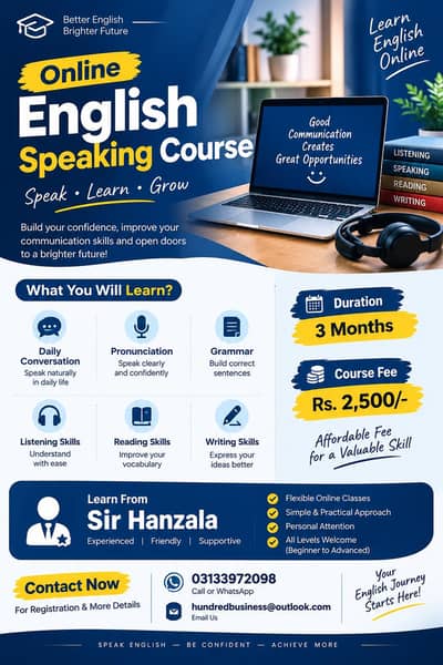 ONLINE ENGLISH SPEAKING COURSE
