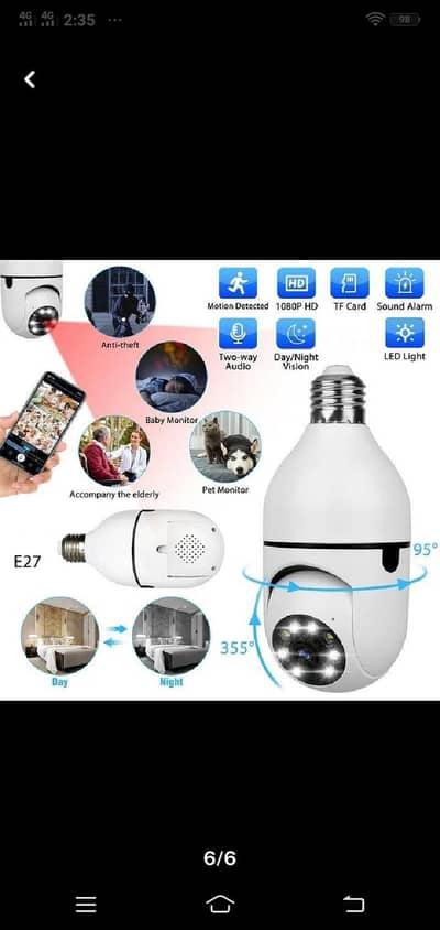 Cctv Smart Wifi Camera / CCTV 1080P Full HD Security Camera / Cctv