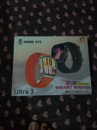 crown Q10 Touch watch with 7 straps