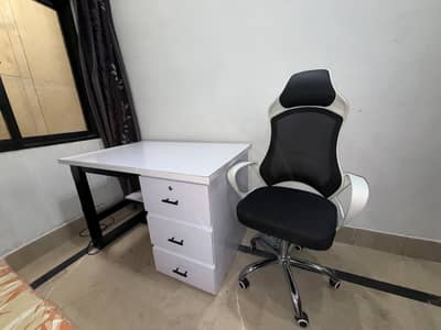 Office table / study table & chair - Almost New