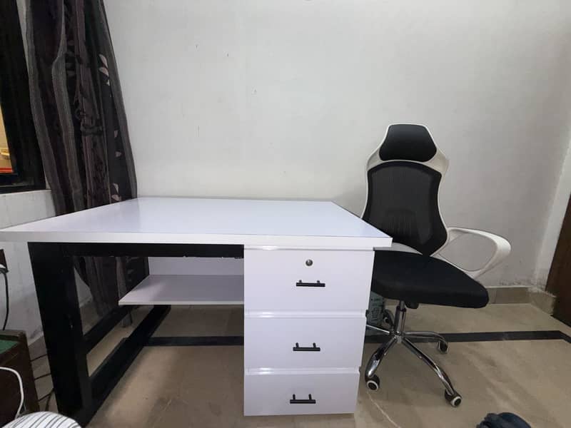 Office table / study table & chair - Almost New 1