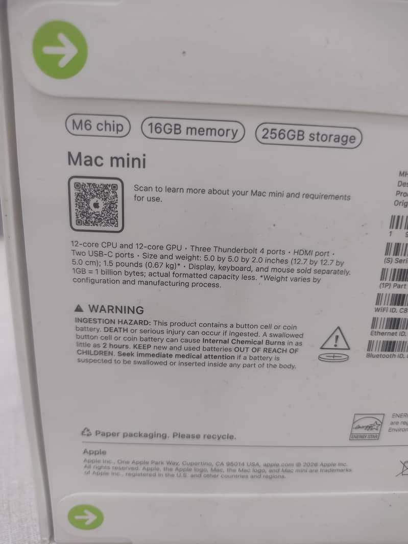 Mac Mini M6 16/256 1