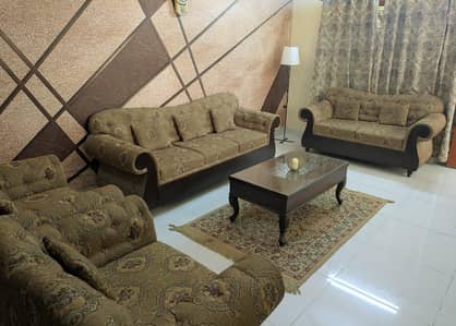 Custom 7-Seater Wood Frame Sofa Set – Excellent Foam & Sturdy Build