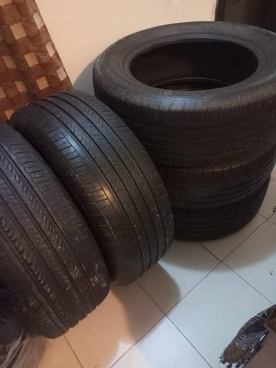 4 Goodyear Assurance Malaysia made of 2018 + 1 Dunlop Japan of 2014