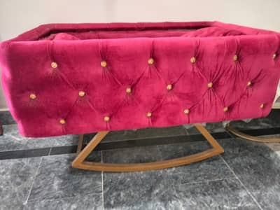 Baby Cot Swing / Baby Cradle – Beautiful Velvet Finish