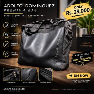 original Adolfo Dominguez man's hand bag