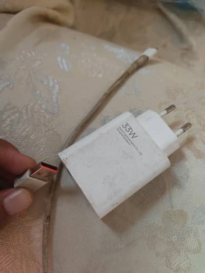 Xiaomi 33 wat original charger and cable whtsap 03315852152