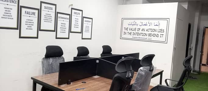 730 Sq. Ft Fully Furnished Office For Rent In Al Hafeez Executive, Lahore