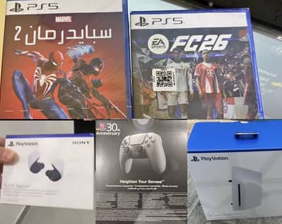 PS5|Spiderman2,FC26|Puls Explore|30lth contrl| PINPACK |H/DISK OpenBx