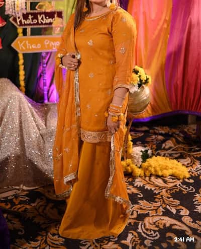 beautiful orange dress for sale