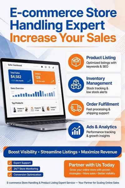 E-commerce Store Handling & Product Listing Expert