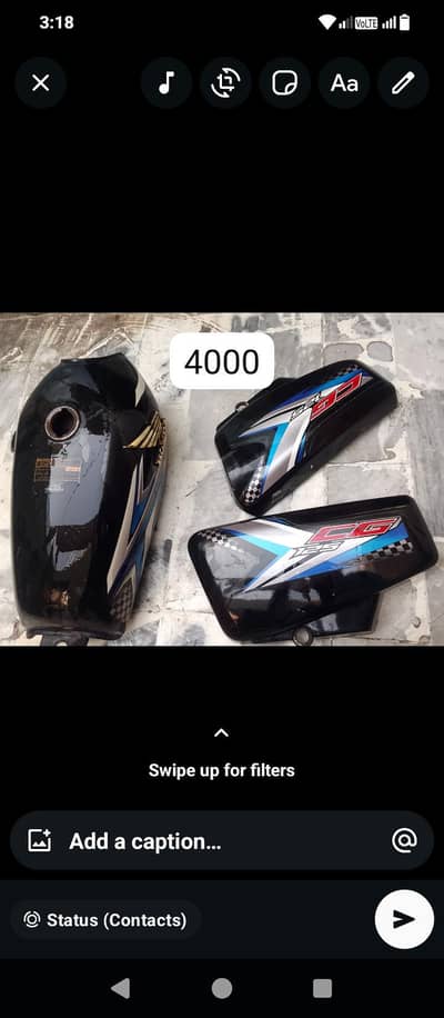 Honda 125 2025 tanki cide cover