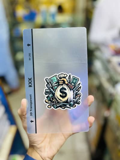 3D transparent sheet