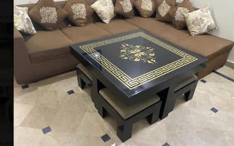 L Shaped Sofa / Sofa Set With Canter Table