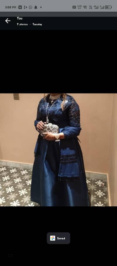 beautiful navi blue maxi