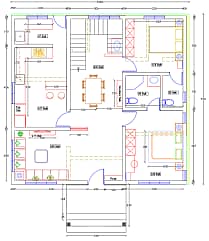 Autocad 2d, sketchup 3d and rendering,