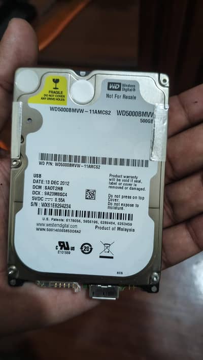 WD Hard Drive 500GB