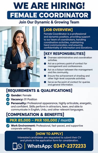 Female coordinator