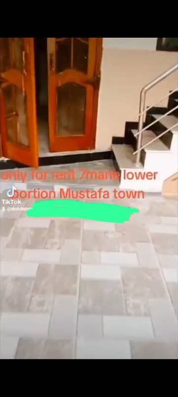 7 Marla Lower Portion Available For Rent In Mustafa Town