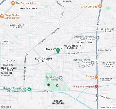 1 Kanal Plot For Sale In LDA Avenue 1 Block J Block 150 feet Road
