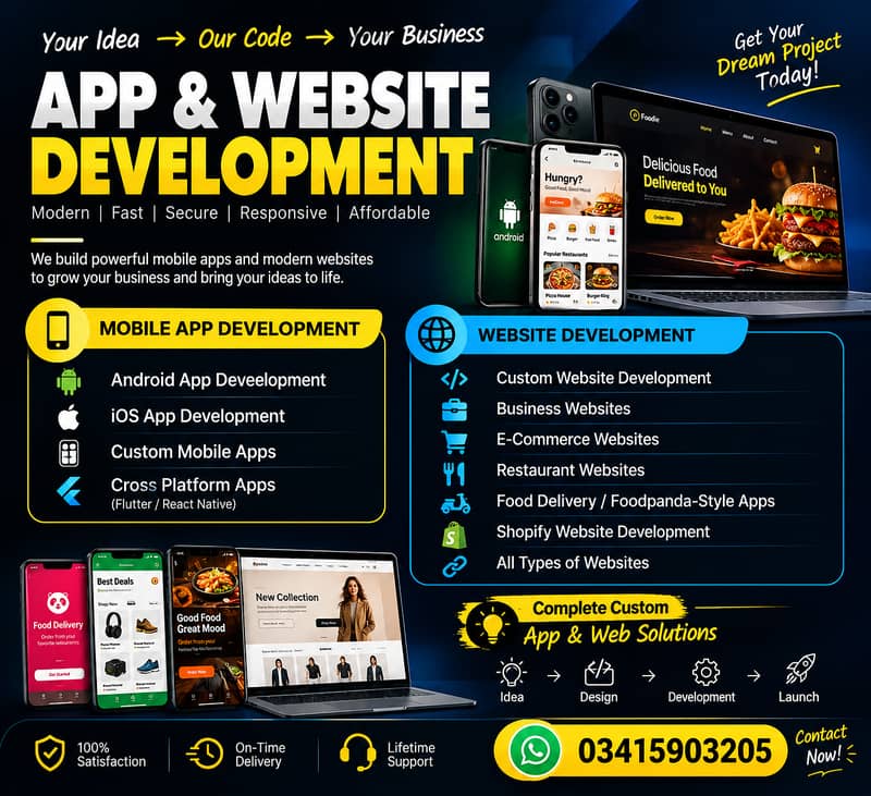Professional App & Website Development Services | Android, iOS, Shopi 0
