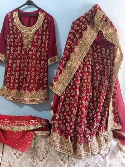 bridal sharara just 3,4 hours worn