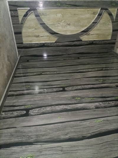wooden king bed with king size of matress