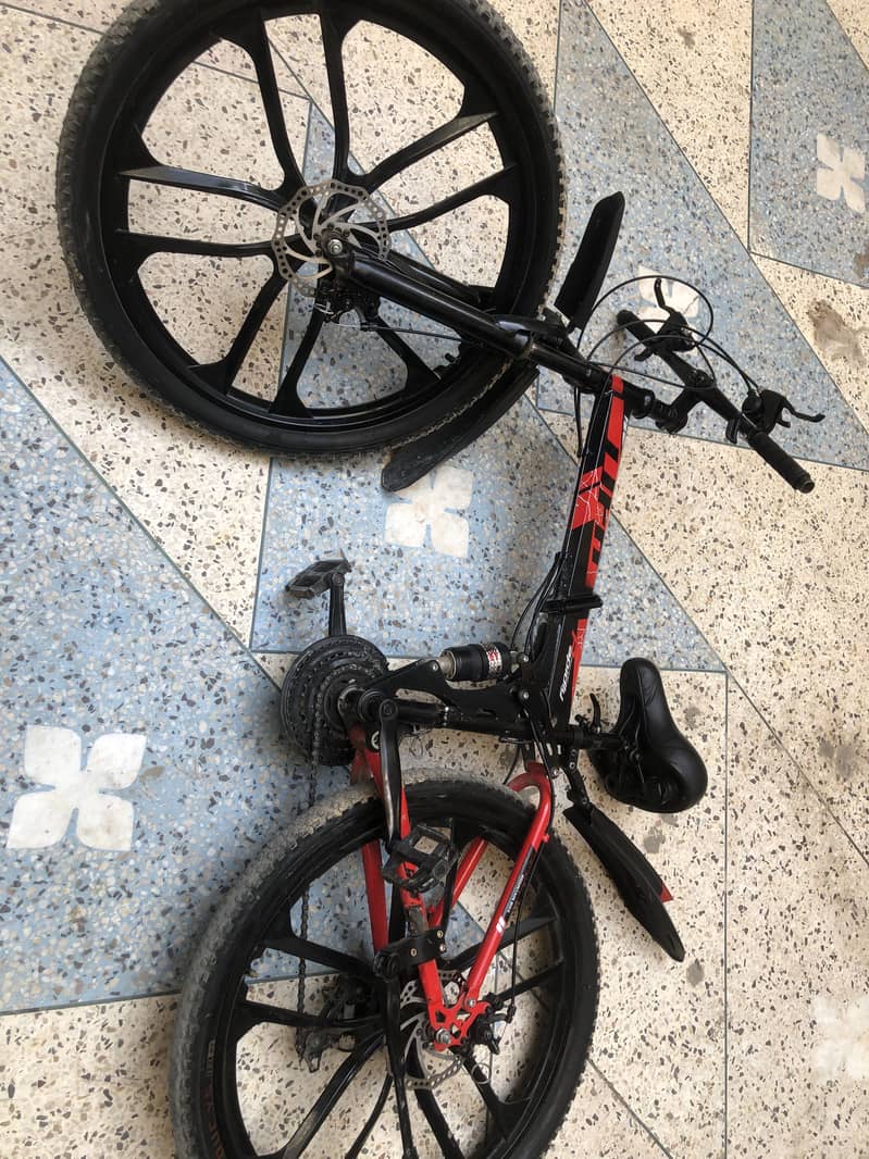 Folding mountain bicycle 1