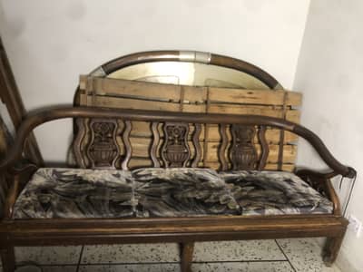 5 seater sofa set with cushions and tables