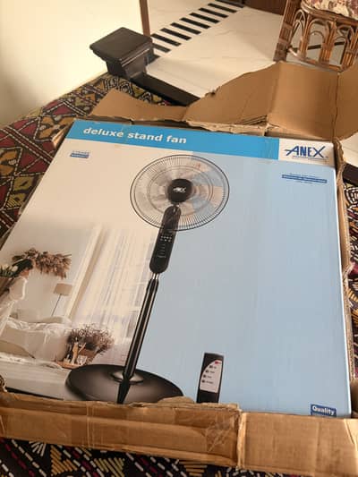 Brand New ALEX Deluxe Stand Fan Unused