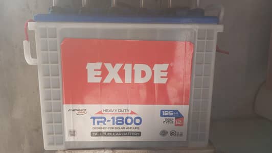 Heavy Duty Tall Tubular Battery Exide 185 AH Model 1800 Bilkul Ok