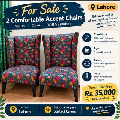 Two sofa chairs