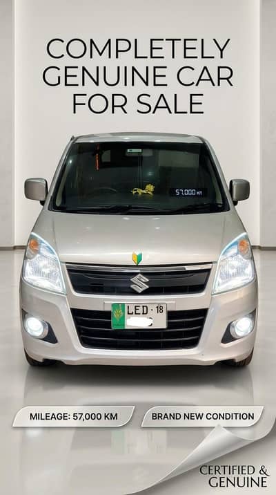 Suzuki Wagon R VXL 2018 | 57,000 KM | Total Genuine |