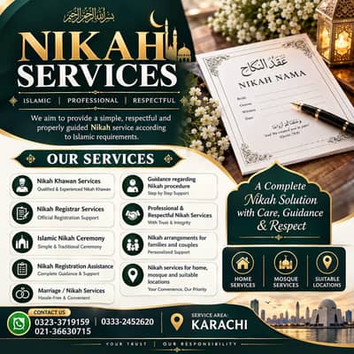 Professional Nikah Khawan & Nikah Registrar Services in Karachi Lo