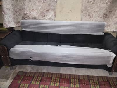 It is a brand new sofacum bed,I bought it just yesterday. .