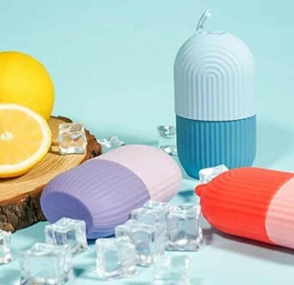 Silicone Cube Facial Ice Roller Tray | Reusable Frozen Face Massage Roller for Skin Tightening, Pore Shrinking & Glow Boost | Skincare Tool for Healthy, Refreshing Skin